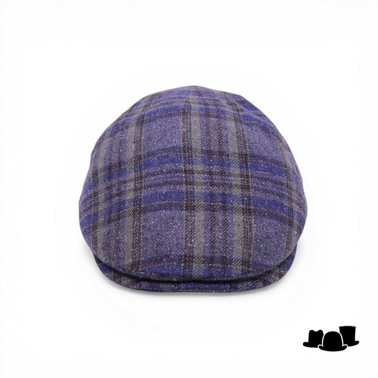 alfonso deste ivy pet ionio zijdemix tartan blauw