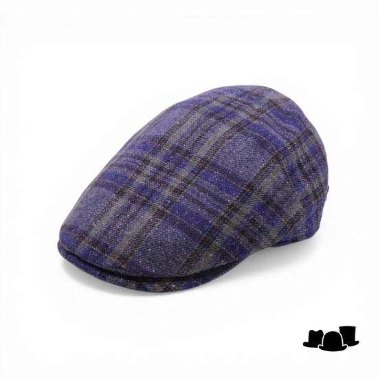 alfonso deste ivy pet ionio zijdemix tartan blauw