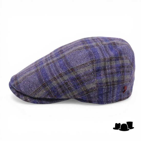 alfonso deste ivy pet ionio zijdemix tartan blauw