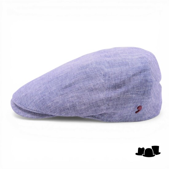 alfonso deste ivy pet ionio visgraat linnen blauw