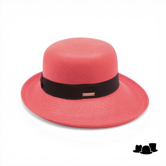 seeberger bolero genuine panama coral red