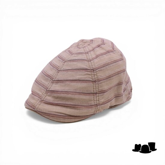 stetson ivy pet six panel panthersville cotton beige stripe