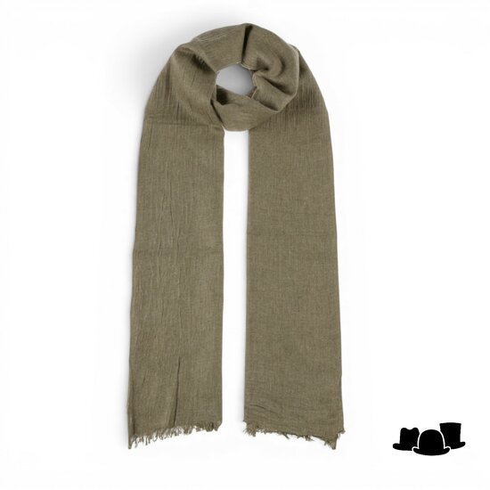 stetson summer scarf linenmix olive