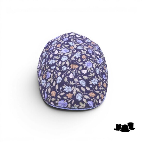 portaluri ivy pet split katoen floral blauw