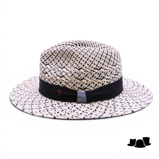 alfonso deste fedora panama chicago 2tone ice blue