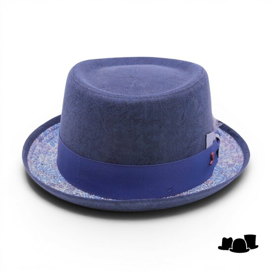 alfonso deste pork pie linen liberty donkerblauw