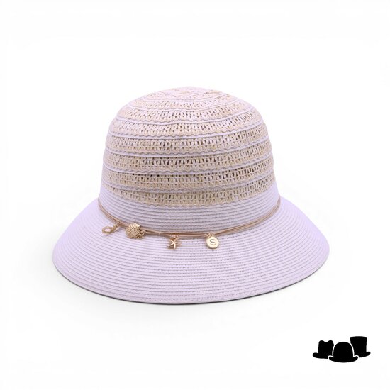 seeberger cloche seashells papierstro wit