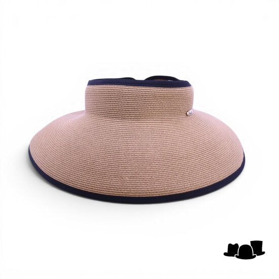 bronte zonneklep butterfly cellulose camel en zwart