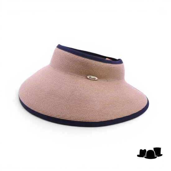 bronte zonneklep butterfly cellulose camel en zwart