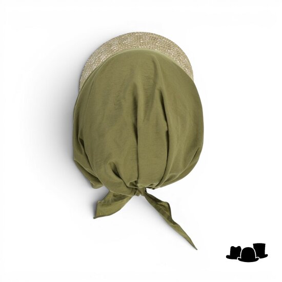 seeberger stofpet stro katoenmix grass green