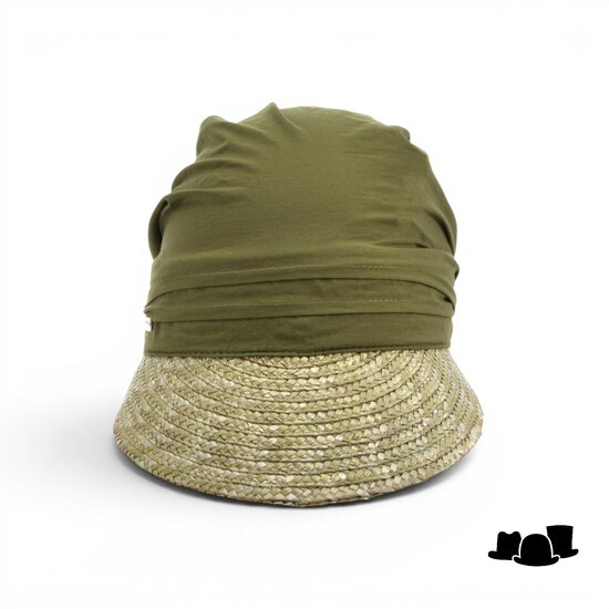 seeberger stofpet stro katoenmix grass green