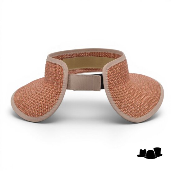 seeberger visor paperbraid brown and orange