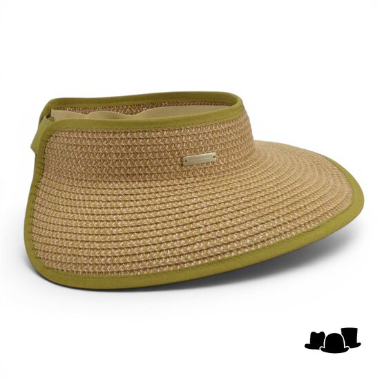 seeberger visor paperbraid olive nutmeg