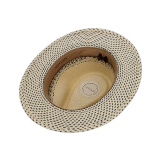 stetson traveller fedora toyo naturel blue