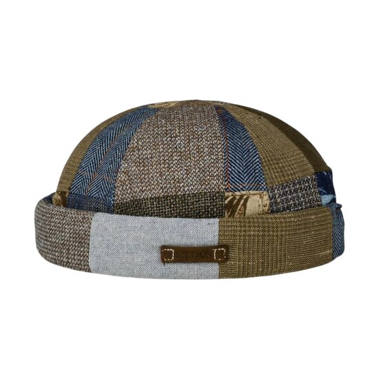 stetson docker barista patchwork cotton khaki