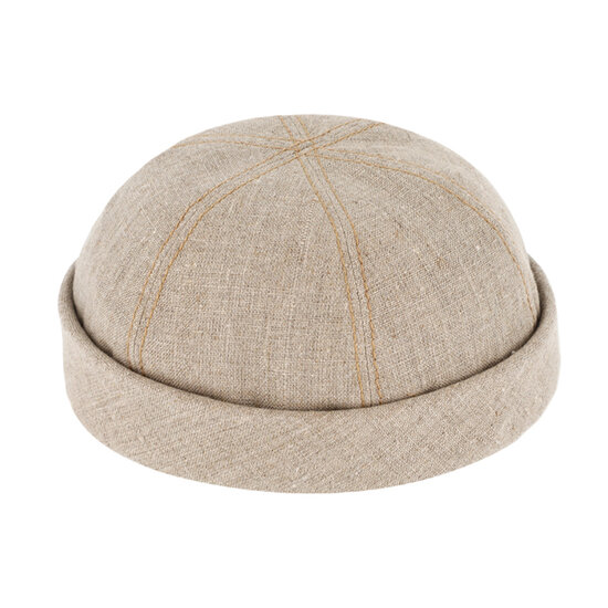 fiebig docker muts linnen naturel 