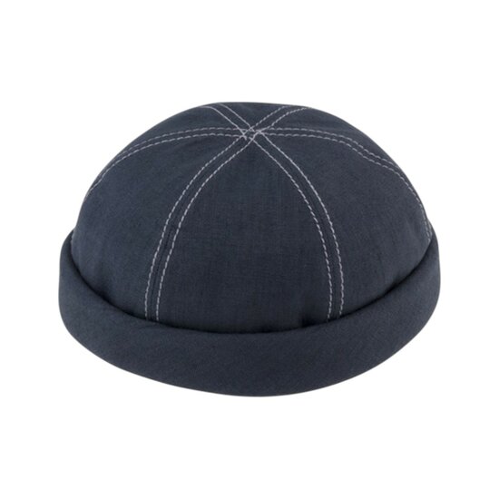 fiebig docker muts linnen navy 