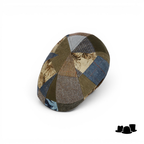 stetson ivy cap texas barista patcwork linen khaki
