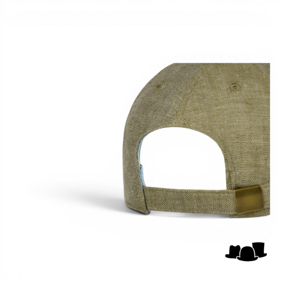 stetson baseball cap linen mottled olive