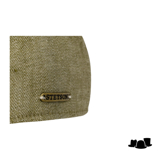 stetson baseball cap linen mottled olive