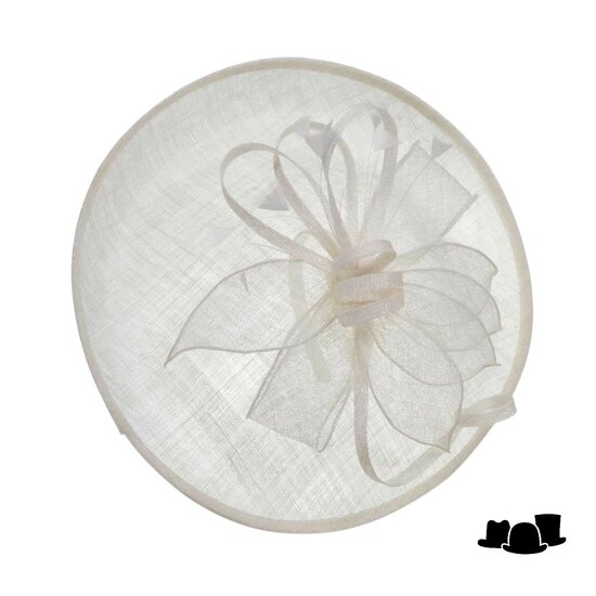 seeberger fascinator disc wanda sinamay wit