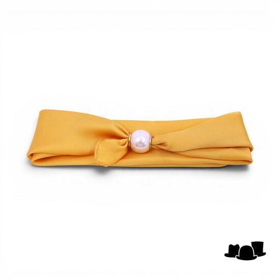 onkar neckerchief click and go satijn yellow