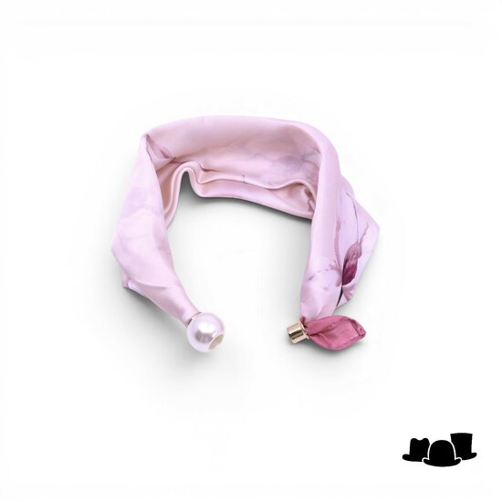 onkar neckerchief click and go satijn magnolia blush