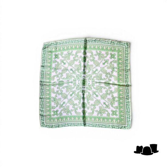 onkar neckerchief sjaaltje satijn athens green