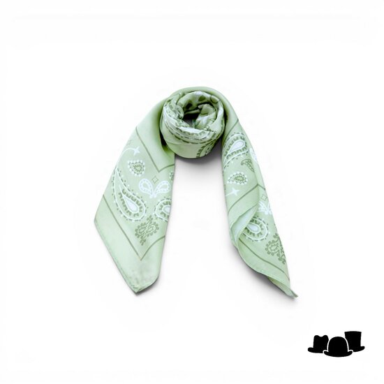 onkar neckerchief sjaaltje satijn pailey mint green