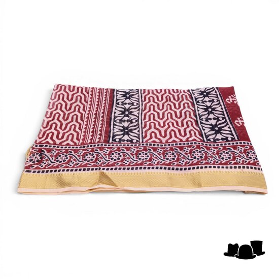onkar zomer sjaal en pareo jaipur golden terracota and cream