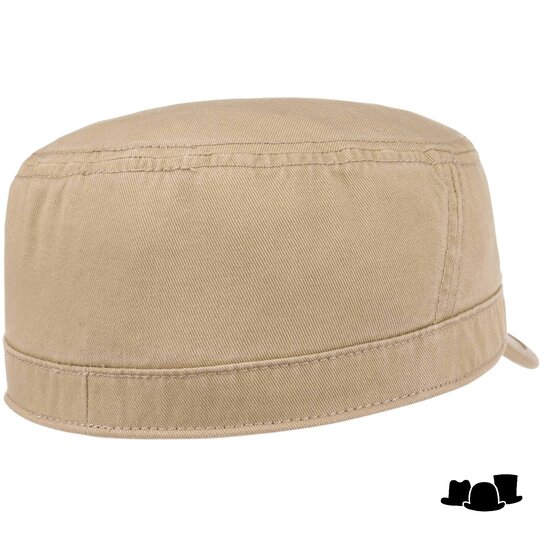 stetson army cap gosper cotton beige