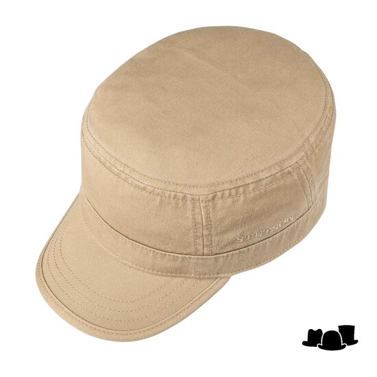 stetson army cap gosper cotton beige