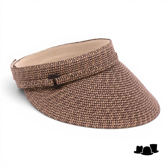 jos van dijck visor paperbraid dora beige en zwart