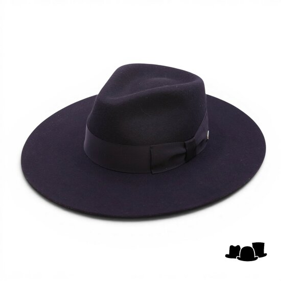 fernandez y roche fedora worden straight brim wolvilt black
