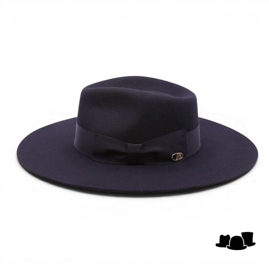 fernandez y roche fedora worden straight brim wolvilt black