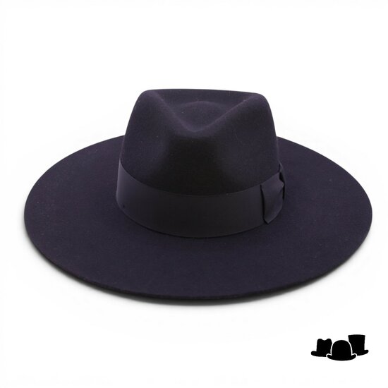 fernandez y roche fedora worden straight brim wolvilt black
