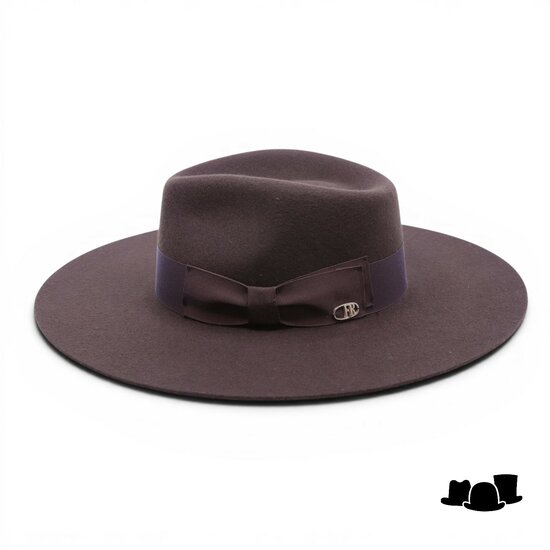 fernandez y roche fedora worden straight brim wolvilt bruin