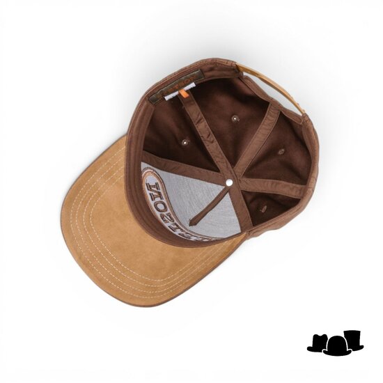 stetson trucker cap buffalo horn brown