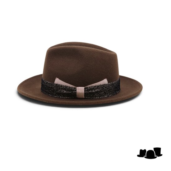 tesi fedora regina wol en haarvilt blend bruin