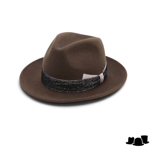 tesi fedora regina wol en haarvilt blend bruin