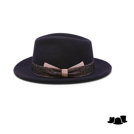 tesi fedora regina wol en haarvilt blend zwart