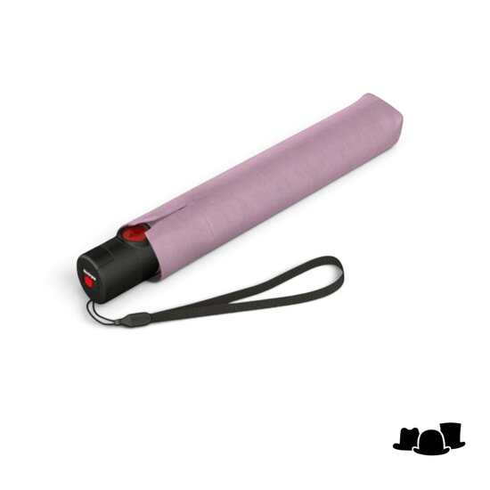 knirps paraplu u200 ultralight duomatic heatshield pink and black