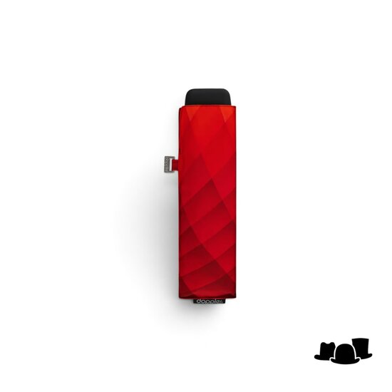doppler paraplu carbonsteel mini slim fusion red