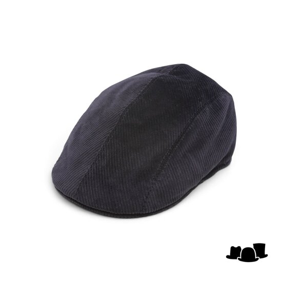 jos van dijck ivy pet split corduroy zwart
