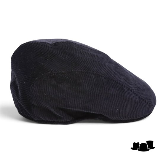 jos van dijck ivy pet split corduroy zwart