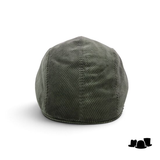 jos van dijck ivy pet split corduroy groen