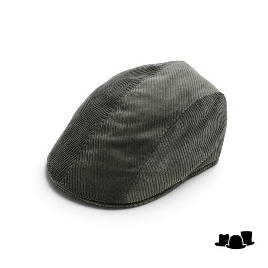 jos van dijck ivy pet split corduroy groen