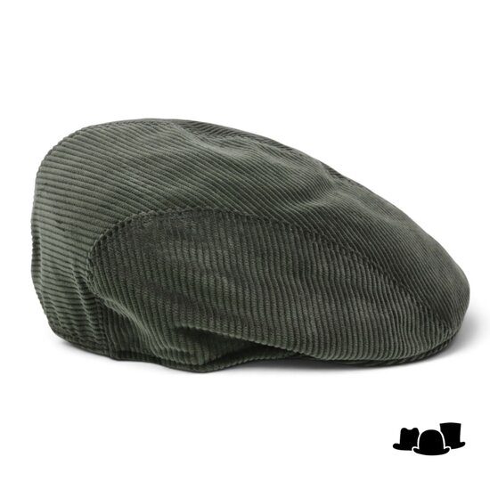 jos van dijck ivy pet split corduroy groen