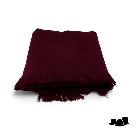 jos van dijck sjaal alpaca wol bordeaux rood