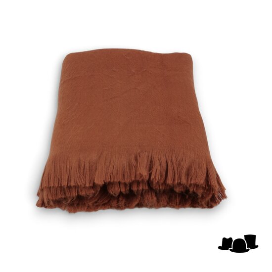 jos van dijck sjaal alpaca wol cognac